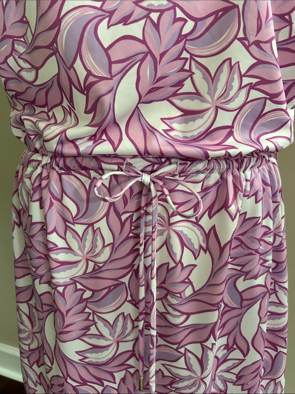 Stella Parker Sport Sleeveless Lilac/Pink Floral Polo Dress. NWT. Size M - Picture 3 of 11